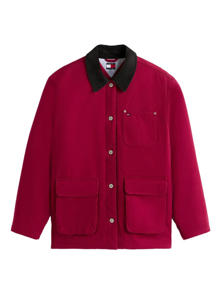  Tommy Jeans Corduroy-collar Jacket - Red 