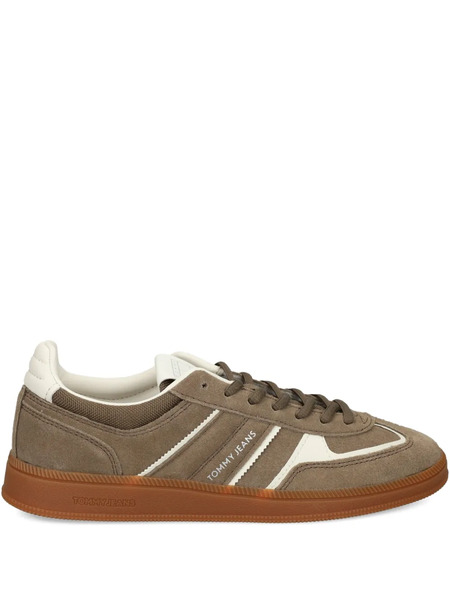  Tommy Jeans Greenwich Suede Leather Sneakers - Brown 
