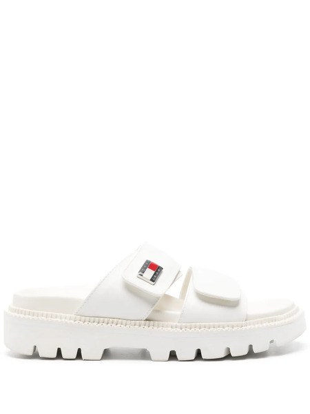  Tommy Jeans Logo-plaque Padded Sandals - White 