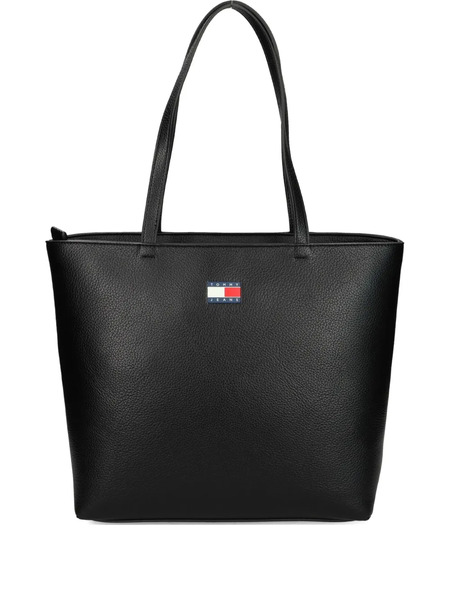  Tommy Jeans Logo-plaque Tote Bag - Black 
