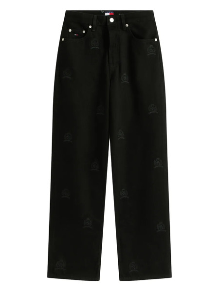  Tommy Jeans Patterned Trousers - Black 