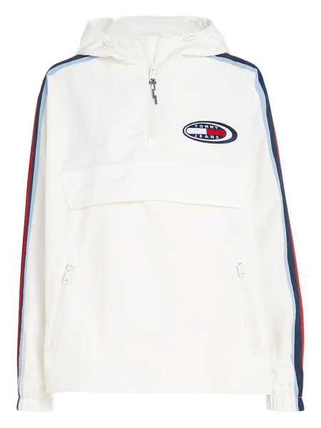  Tommy Jeans Stripe Hooded Giacca - White 