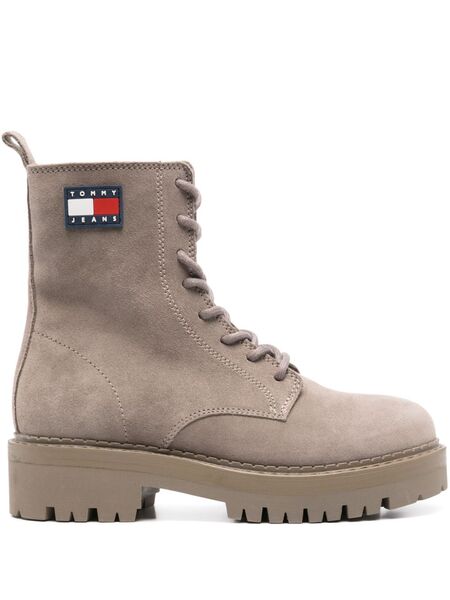  Tommy Jeans Suede Lace-up Boots - Brown 