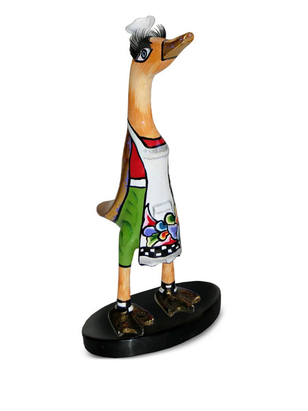  Toms Drag Chef-duck Sculpture (21cm X 11cm) - Green 