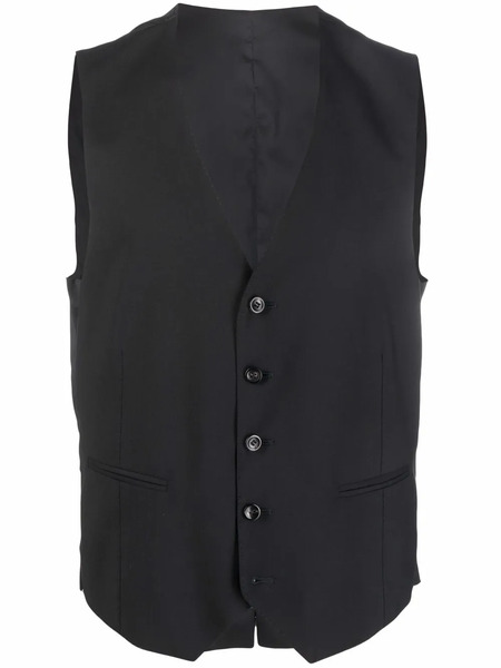  Tonello Slim-fit Tailored Waistcoat - Black 