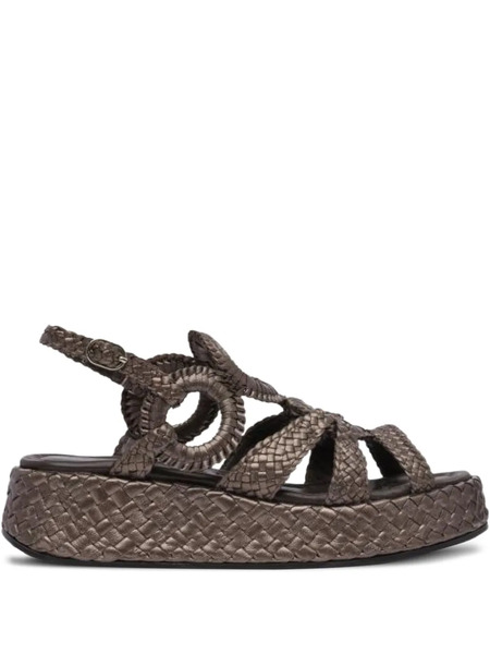  Toni Pons Braided Ring-detail Sandals - Brown 