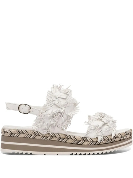  Toni Pons Fringed Platform Sandals - White 