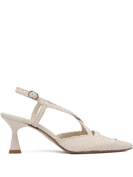  Toni Pons Moritz Woven Leather Ankle-strap Pumps - Neutrals 