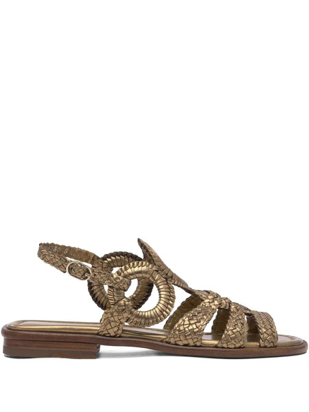  Toni Pons Ring-detailed Leather Sandals - Brown 