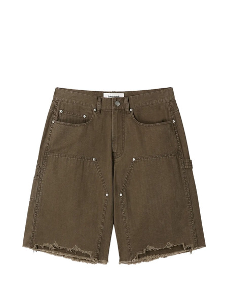  Tonywack Frayed Carpenter Shorts - Brown 