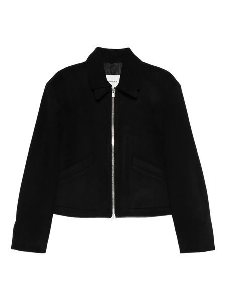  Tonywack Zip-front Patch-pocket Jacket - Black 