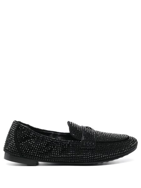  Tory Burch Ballet Leather Loafers - Black 