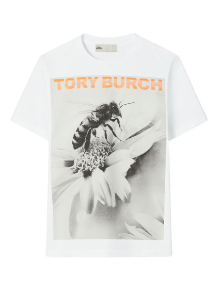  Tory Burch Bee-graphic T-shirt - White 