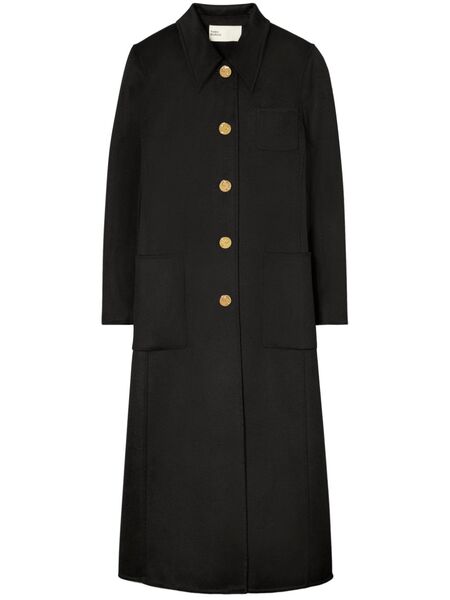  Tory Burch Brushed Wool Coat - Black 