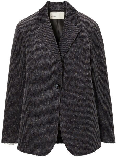  Tory Burch Cinched Corduroy Blazer - Grey 