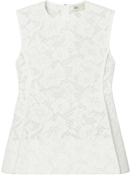 Tory Burch Corded Lace Top - White 