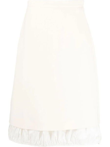  Tory Burch Double-faced Wool Midi Skirt - Neutrals 