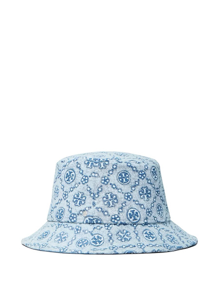  Tory Burch Double T Bucket Hat - Blue 