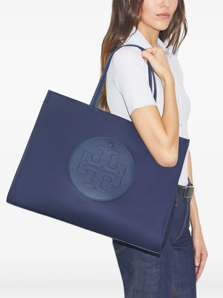  Tory Burch Ella Logo-embossed Tote Bag - Blue 