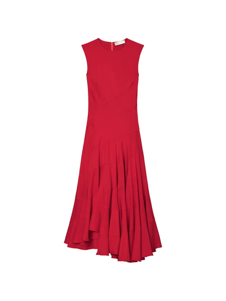  Tory Burch Flared Cotton Silk Dress 