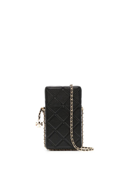  Tory Burch Fleming Phone Crossbody Bag - Black 