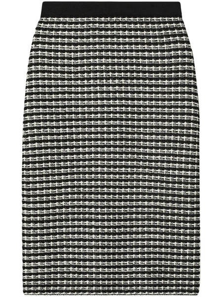 Tory Burch Jacquard Skirt - Black 
