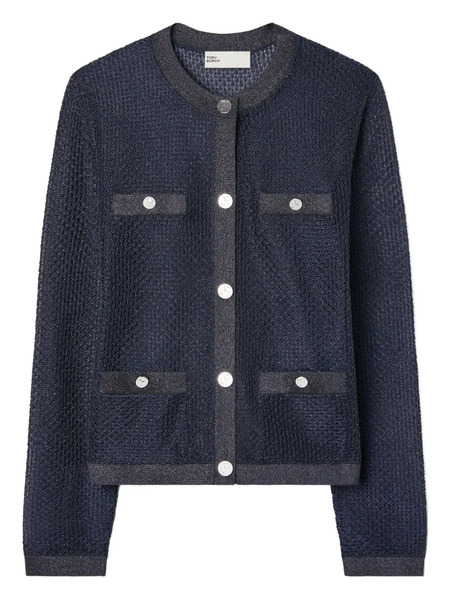  Tory Burch Kendra Button Cardigan - Blue 