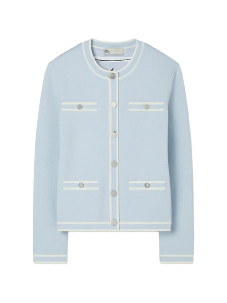  Tory Burch Kendra Cardigan - Blue 