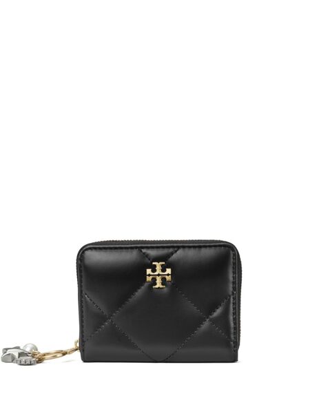  Tory Burch Kira-charm Quilted Wallet - Black 
