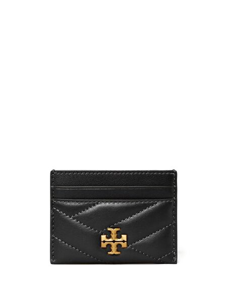  Tory Burch Kira Chevron Card Holder - Black 