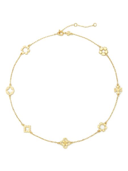  Tory Burch Kira Clover Necklace - Gold 