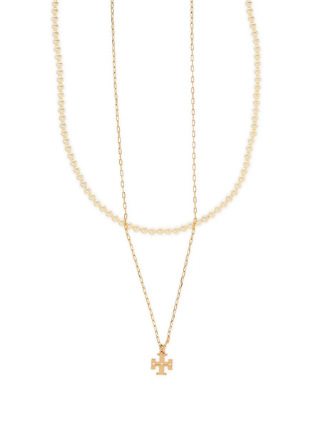  Tory Burch Kira Layered Necklace - Gold 