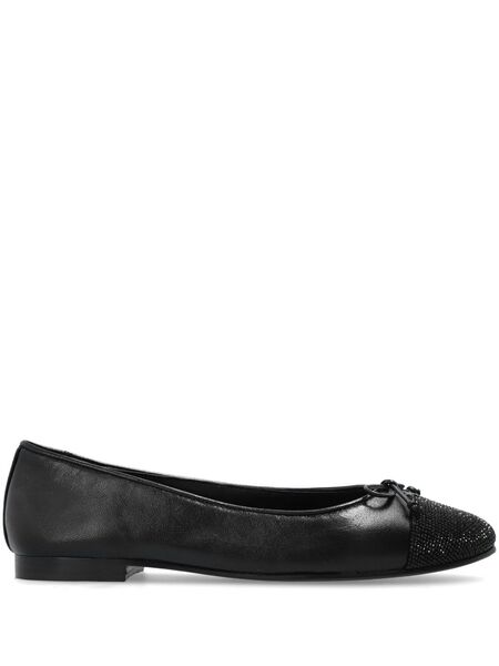  Tory Burch Leather Ballet Flats - Black 