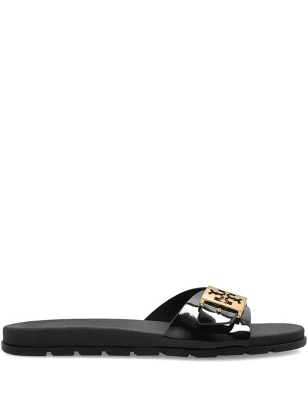  Tory Burch Logo-buckle Slides - Black 