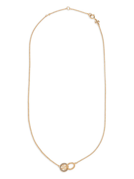  Tory Burch Logo-charm Chain Necklace - Gold 