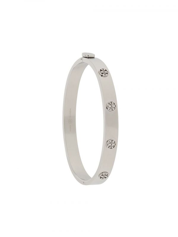  Tory Burch Logo Detail Bracelet - Silver 