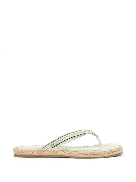  Tory Burch Logo-detail Espadrilles - Green 