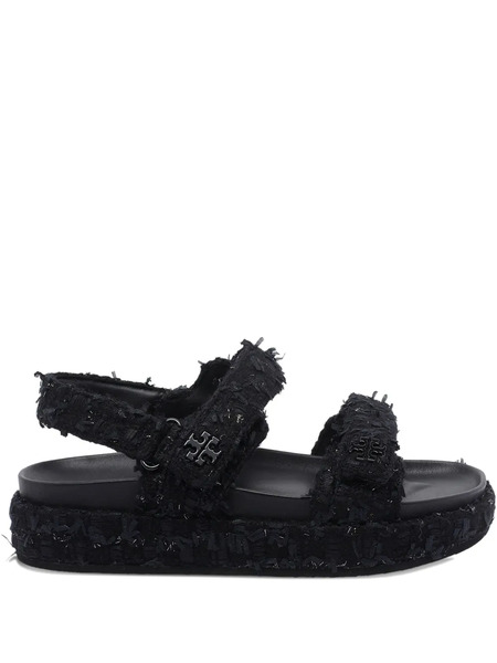  Tory Burch Logo Open Toe Sandals - Blue 