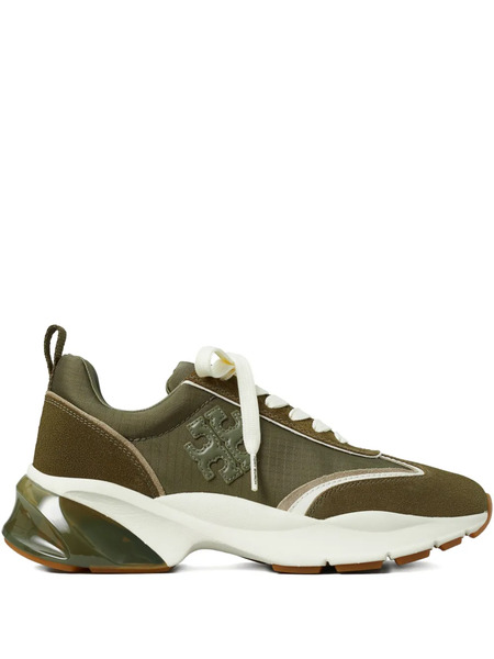  Tory Burch Logo-patch Sneakers - Green 