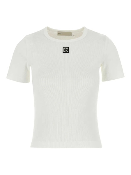  Tory Burch Logo-patch T-shirt - White 