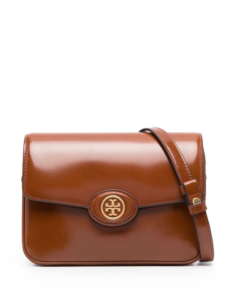  Tory Burch Logo-plaque Crossbody Bag - Brown 