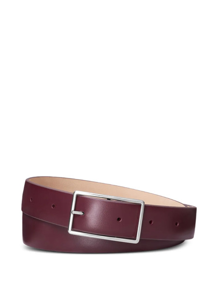  Tory Burch Logo-plaque Leather Belt - Red 