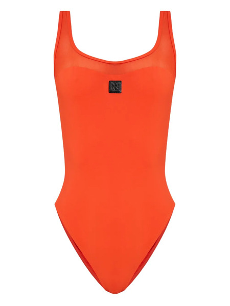  Tory Burch Logo Swimsuit - Red 