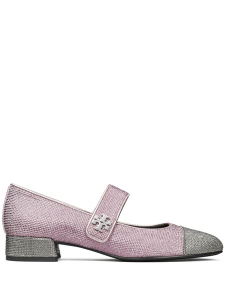  Tory Burch Mary Jane Ballerina Shoes - Pink 
