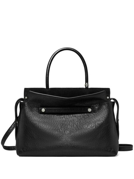 Tory Burch Mercer Distressed Tote Bag - Black 