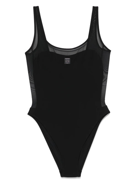  Tory Burch Mesh Swimsuit - Black 