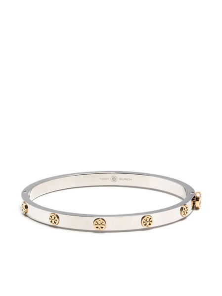  Tory Burch Miller 5mm Hinge Bracelet - Silver 