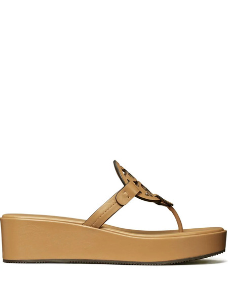  Tory Burch Miller 25mm Leather Slides - Neutrals 