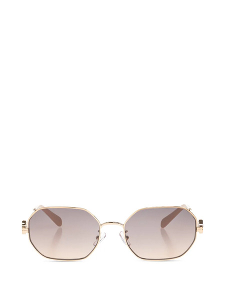  Tory Burch Miller Oval-frame Sunglasses - Gold 