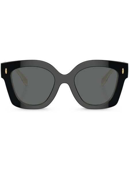  Tory Burch Miller Pushed Square-shape Sunglasses - Black 